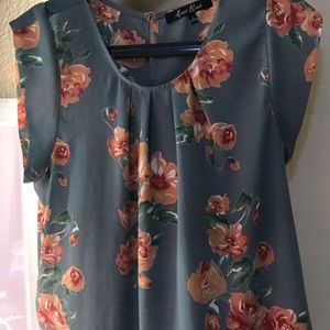 Alice Blue short sleeve floral shirt